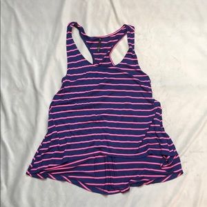 NWOT High Low Hem Stripes Racerback Tank
